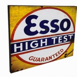 Esso Real Rusty Vintage Metal Sign 40cm x 30cm