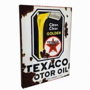 Texaco Real Rusty Vintage Metal Sign 40cm x 30cm