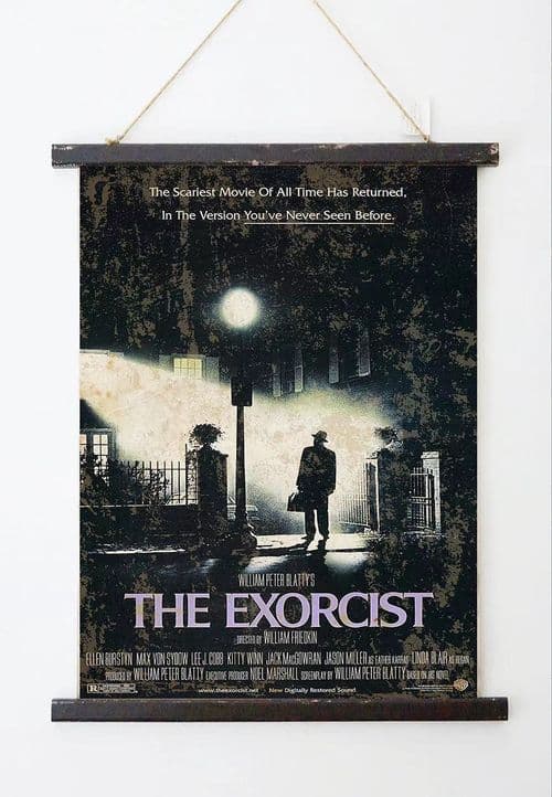 Exorcist 45cm x 65cm Antique Style Hanging Canvas