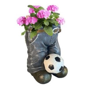 Resin Art Denim Jean Planter With Ball