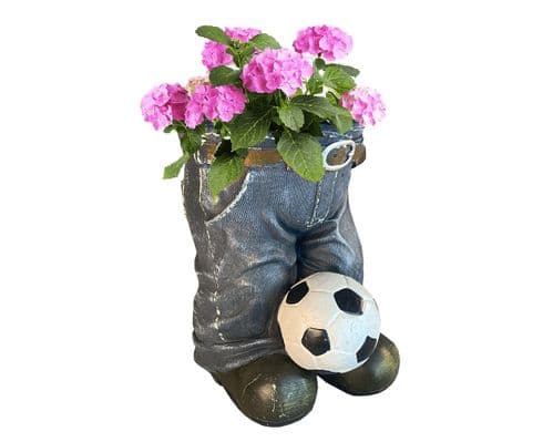 Resin Art Denim Jean Planter With Ball