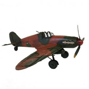 Vintage metal plane hand made