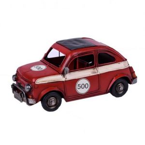 Vintage metal Fiat 500 hand made