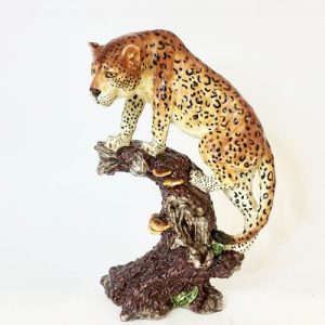 CERAMIC ART FIGURE LEOPARD HAND FINISHING PRODUCTS
