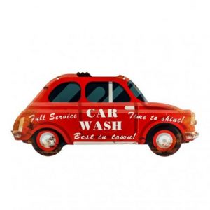 FIAT 500 METAL VINTAGE WALL SIGN