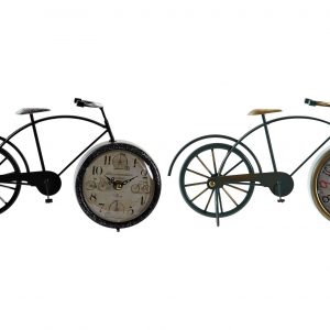 vintage metal bicycle table clock design
