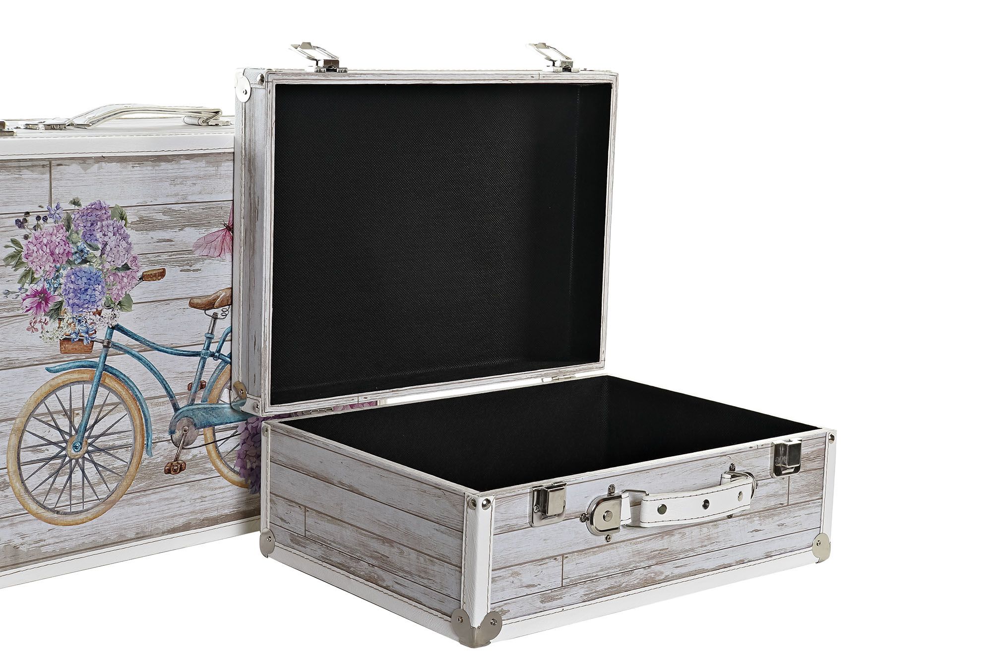 Vintage luggage designs wood & metal - Image 2
