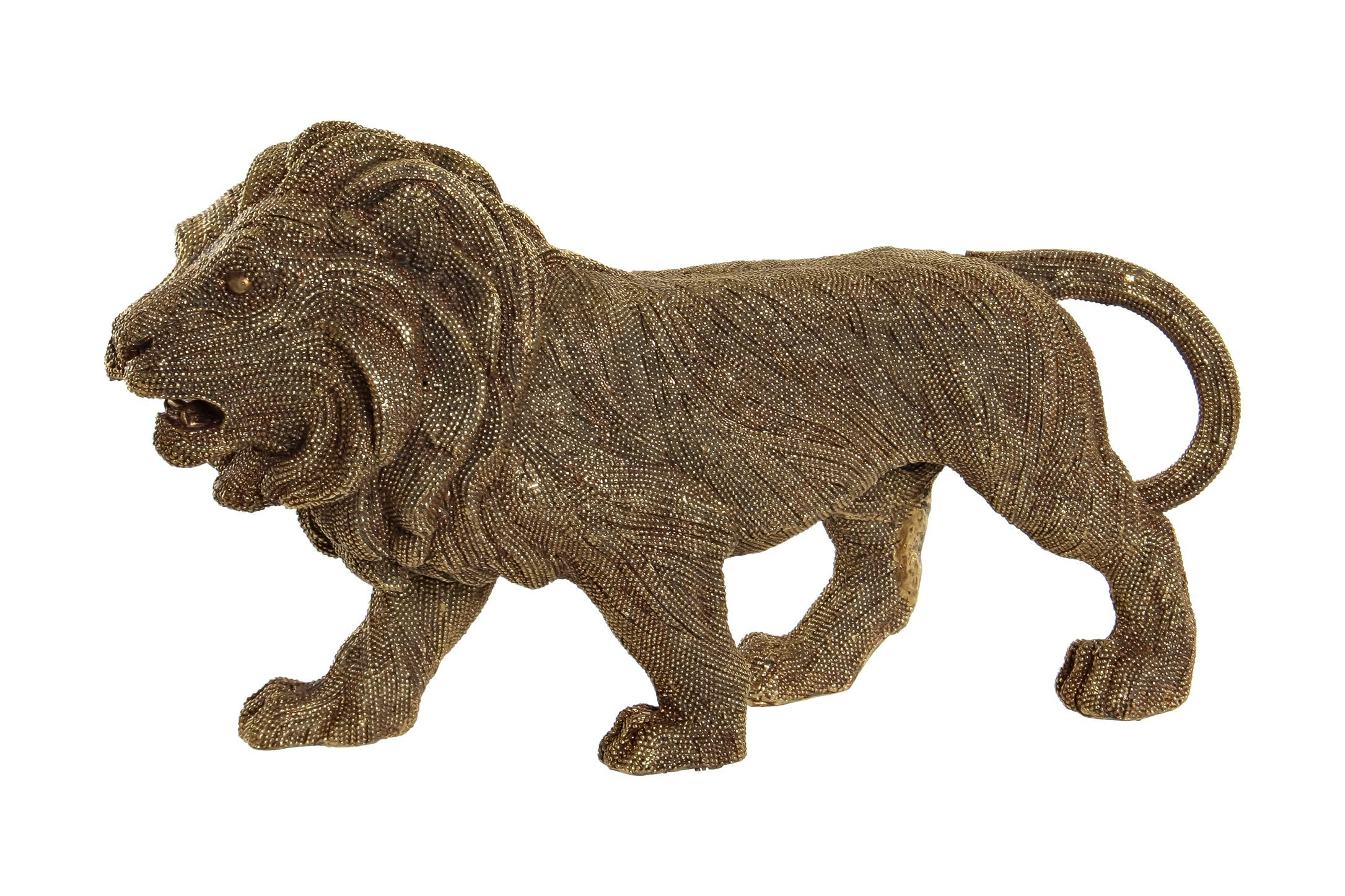 Figure Lion gold design