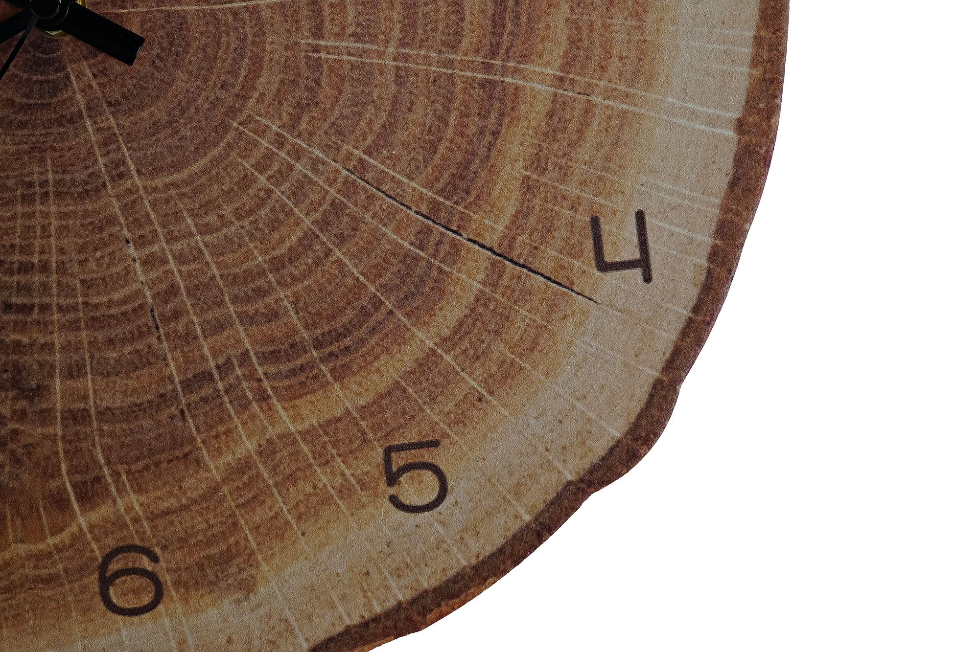 natural wood design wall clock - Image 2
