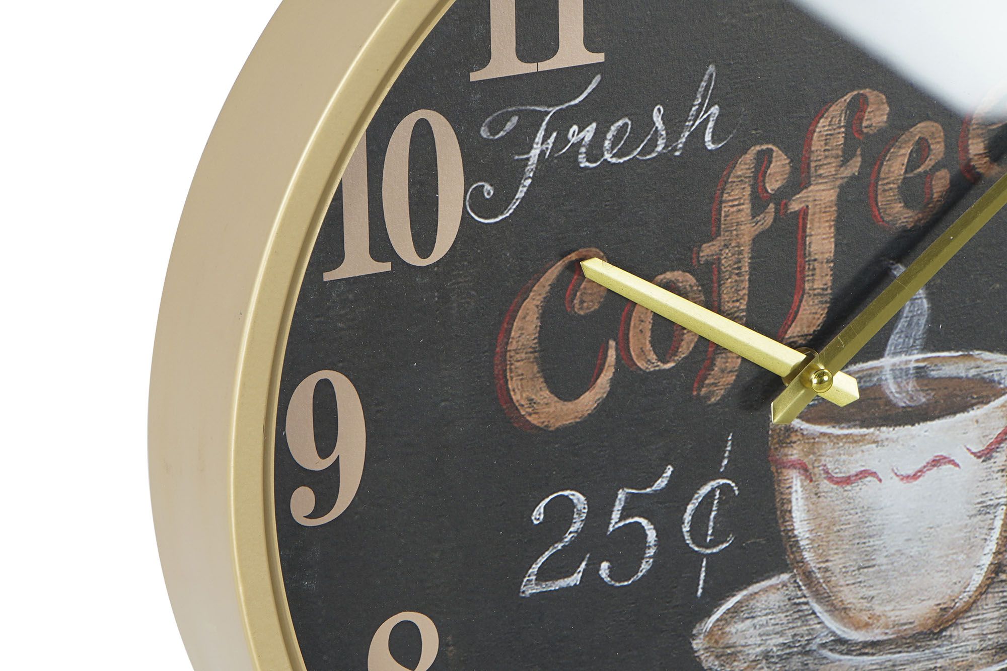 coffee design metal wall clock - Image 2