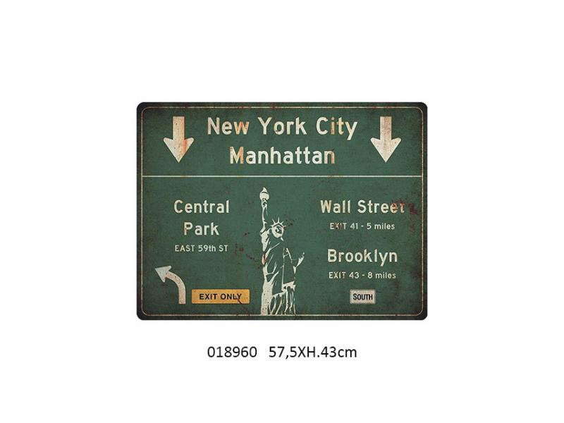 U.S.A route sign metal embossed design sign