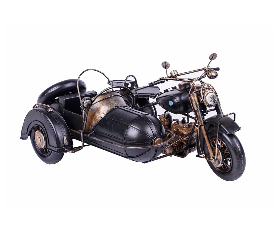 METAL SIDE CAR VINTAGE MOTORCYCLE DESIGN XL