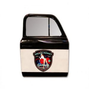 METAL CAR DOOR & MIRROR VINTAGE DESIGN