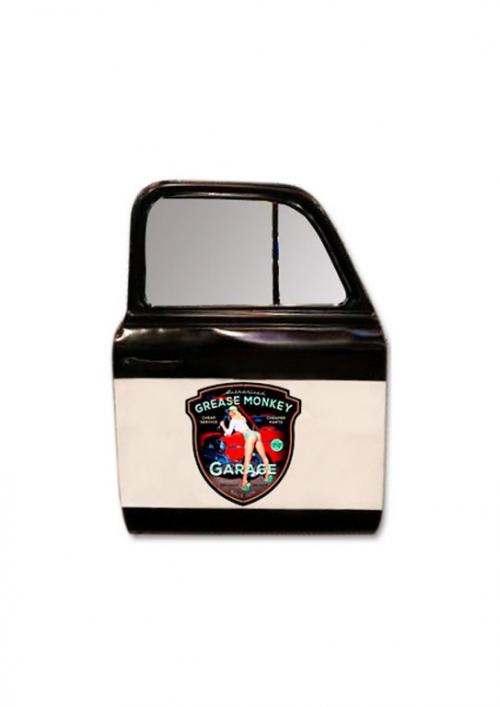METAL CAR DOOR & MIRROR VINTAGE DESIGN