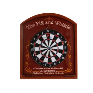 HAND MADE & HAND PAINTED WOOD BOARD DARTS COMPLETE SET