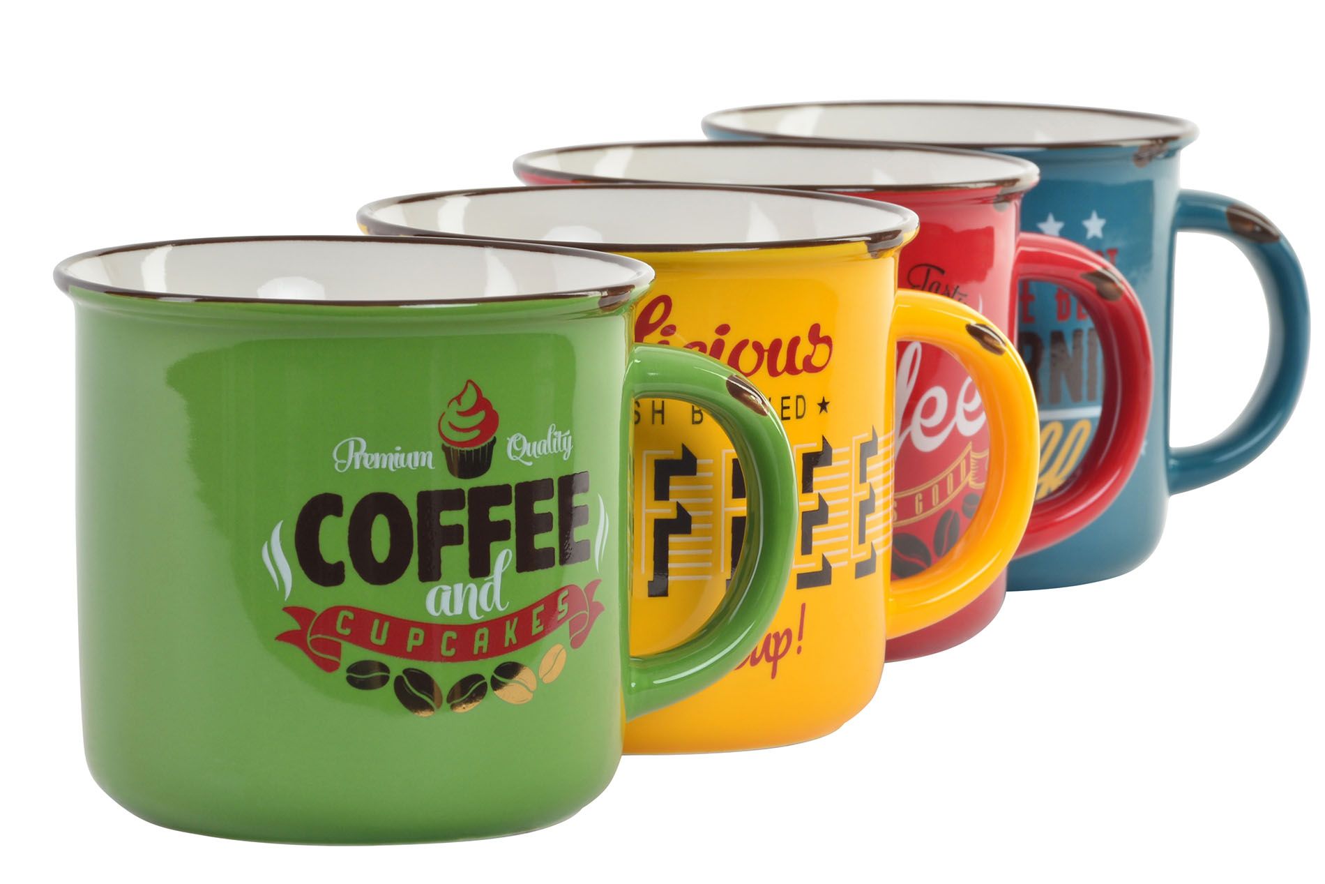 Porcelain mugs retro coffee 4 mods - Image 2