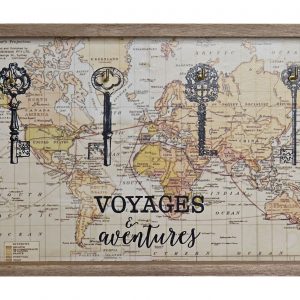 Wood board key holder design