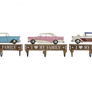 American car design hanger wood & metal