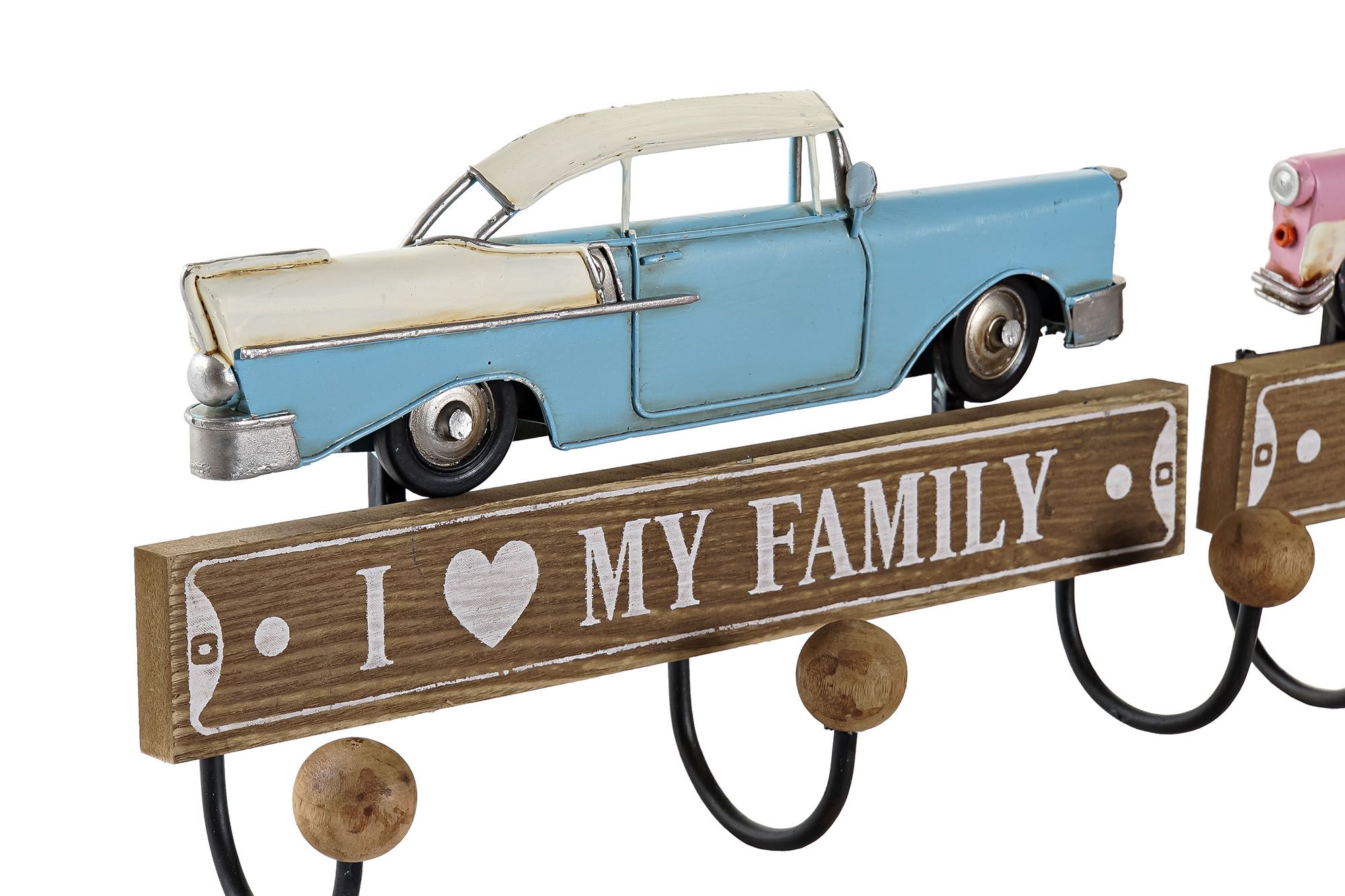 American car design hanger wood & metal - Image 2