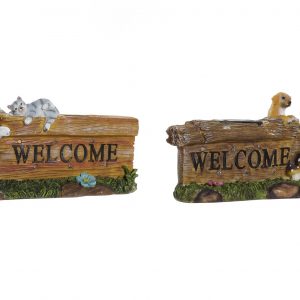 Cat & dog welcome led light solar designs