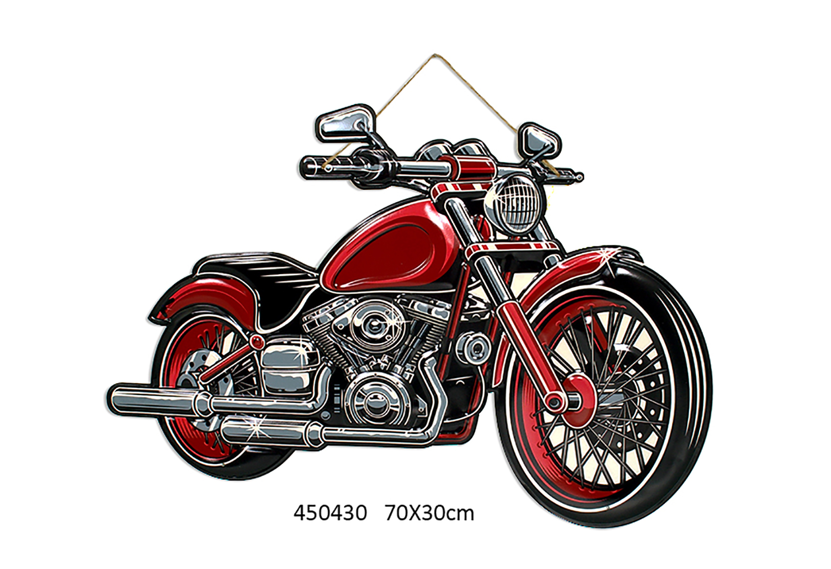 U.S.A DESIGN BIKE XL METAL EMBOSSED SIGN