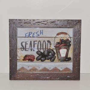WOOD FRAME HAND MADE DESIGN SEAFOOD