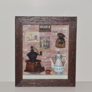WOOD FRAME HAND MADE DESIGN COFFEE