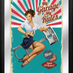 Vintage framed mirror original licence products