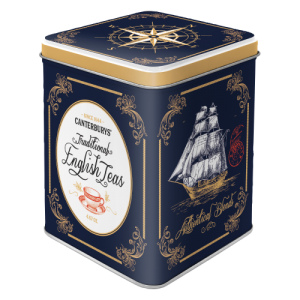 VINTAGE METAL TEA BOX EMBOSSED COLLECTION