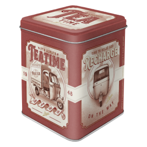 VINTAGE METAL TEA BOX EMBOSSED COLLECTION