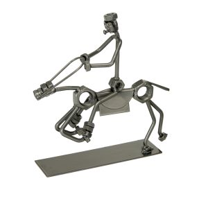 METAL MAN ON HORSE DESIGN HAND MADE COLLECTION ITEMS