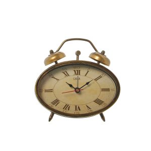 VINTAGE OLD GOLD ALARM CLOCK