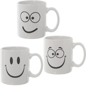 Set of 4 models ceramic mugs price 23.80 euro / 5.95 euro each