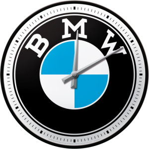 Metal wall clock embossed class original