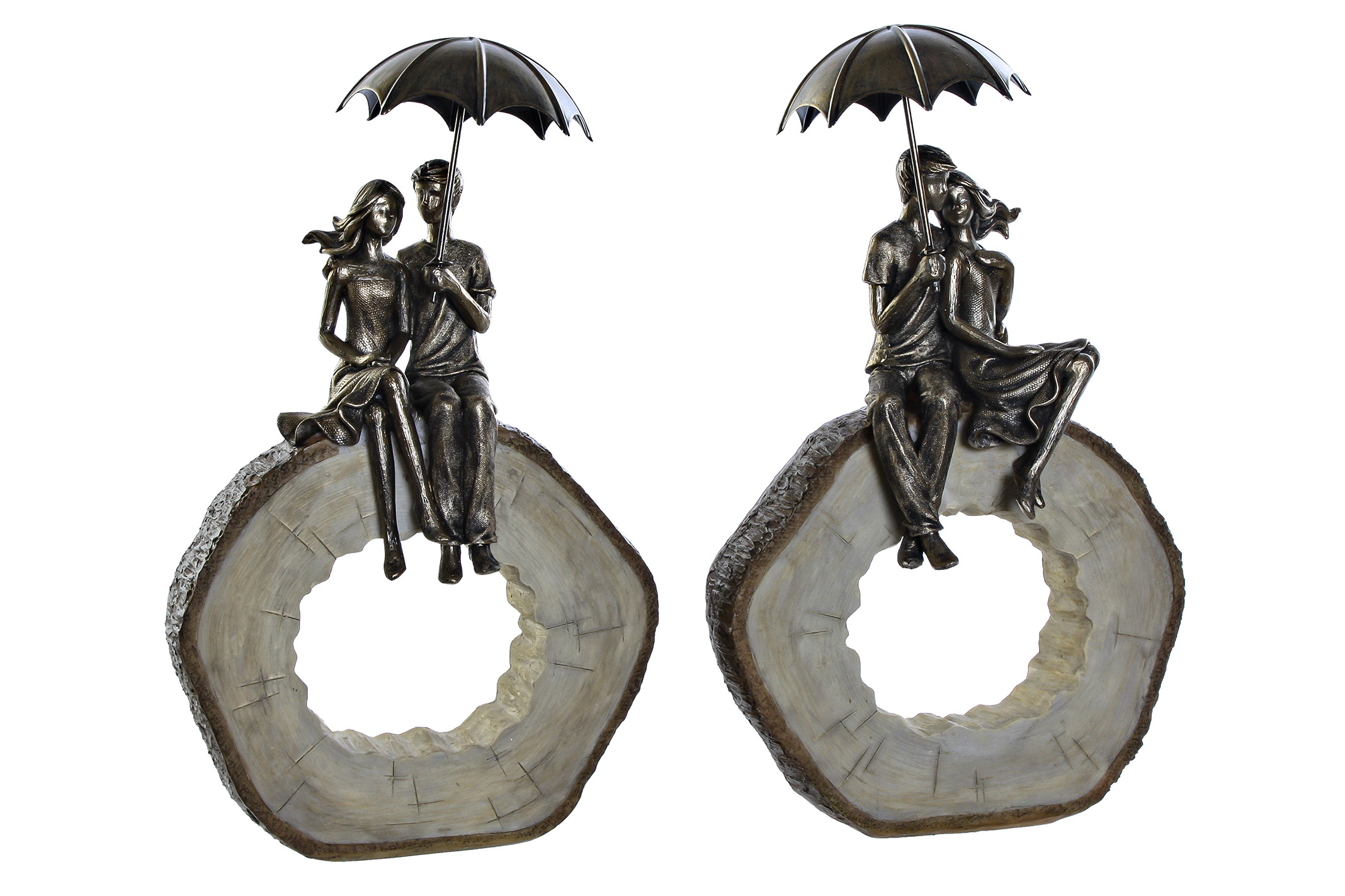 FIGURE RESIN ART DESIGN COUPLE AGED 2 MOD.