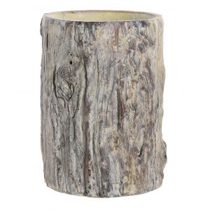 FLOWERPOT STAND STONE DESIGN 12X12X18 TRUNK GREY