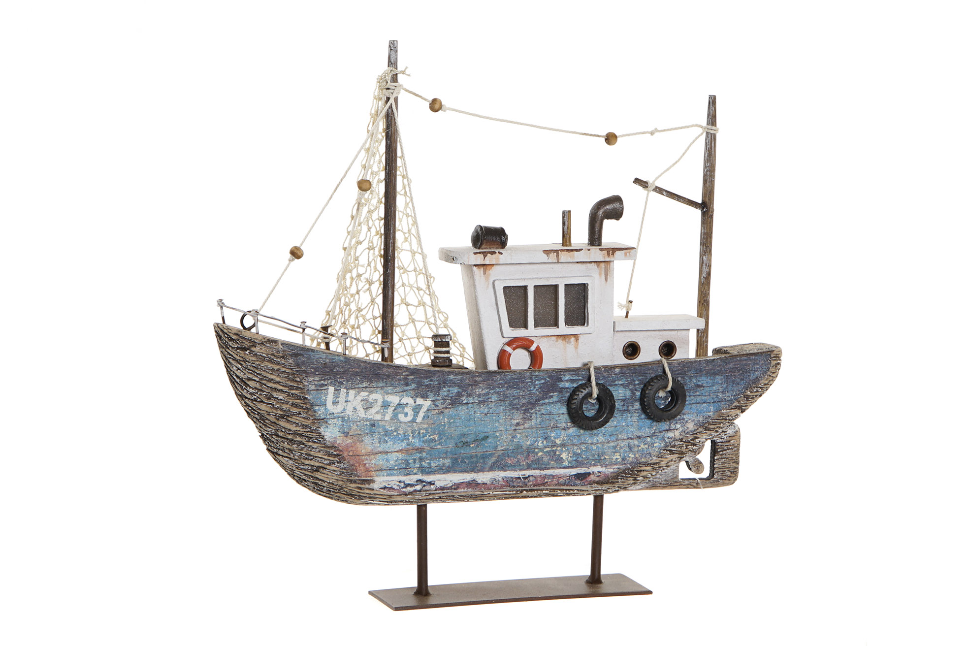 OLD WOOD DESIGN SHIP AGED BLUE