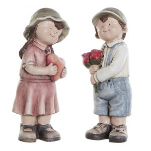 FIGURE GLASS FIBER DESIGN HEART CHILD 2 MOD.