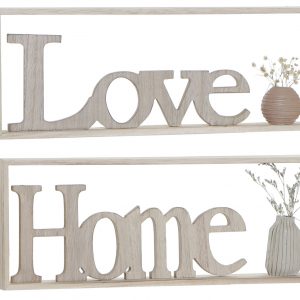 DECORATION WOOD LOVE & HOME DESIGN  40X4,5X15 2 MOD