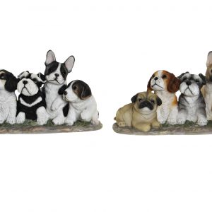 FIGURE RESIN 33X12X17,5 PUPPIES 2 MOD