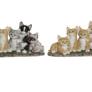 FIGURE RESIN DESIGN 32,5X13X16,5 KITTENS 2 MOD.