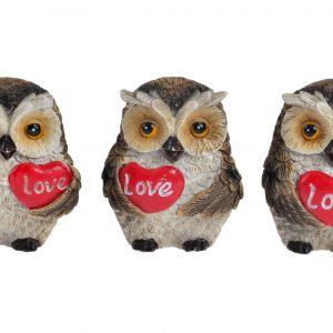 MAGNET RESIN 6X5X2 OWL DESIGN X 3 MOD