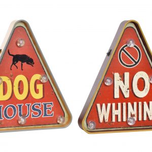 DECORATIVE LIGHT METAL SIGNS 30X5X32 12 WALL 2 MOD.