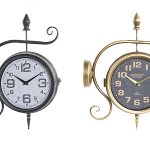 WALL CLOCK IRON 29X10X39,5 STATION 2 MOD