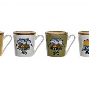 TEA MUG PORCELAIN 13X9,5X10 400 ML. GLAMPING 4 MOD