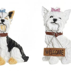 FIGURE RESIN DOGS WELCOME 23 X 16 X 30 DESIGN 2 MOD