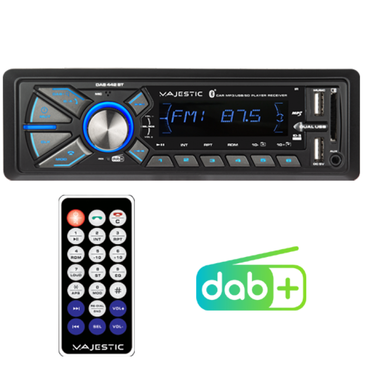 MAJESTIC CAR STEREO RADIO RDS FM/DAB+ ELECTRONIC DIGITAL PLL