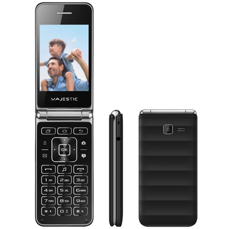 MAJESTIC GSM TELEPHONE WITH 2.8” LCD COLOUR DISPLAY BUILT IN PHOTO CAMERA,