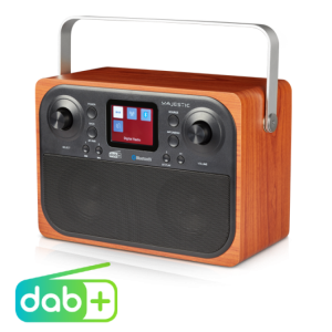 MAJESTIC RADIO DAB/DAB+/FM BLUETOOTH, AUX-IN AUDIO INPUT