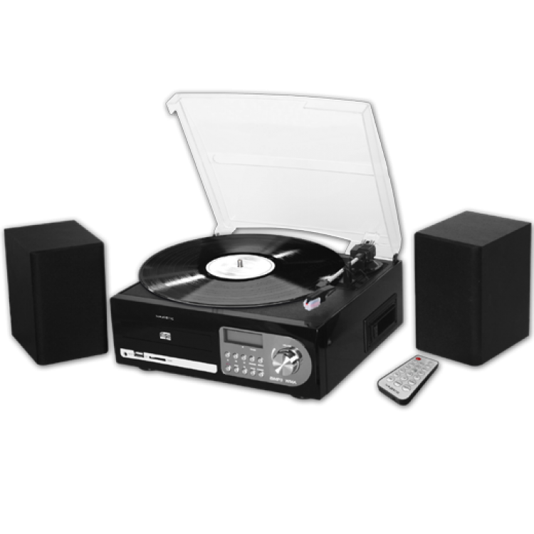 MAJESTIC TURNTABLE ENCODER USB/SD CARD SOCKET CD/MP3 PLAYER CASSETTE - Image 2